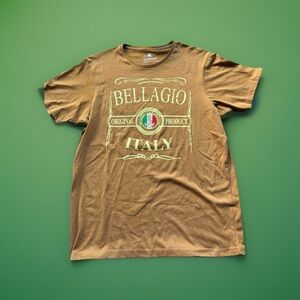 Brown Bellagio Italy T-Shirt Size M